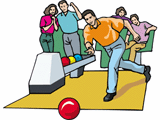 Bowler gooit bal