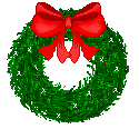 Kerstkrans met strik